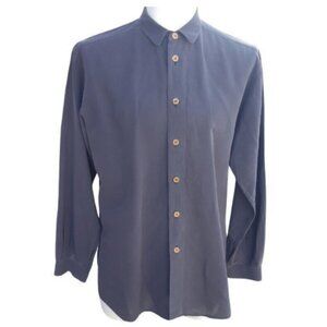 GIORGIO ARMANI SZ 15.5 Men's Black Label Button Up Shirt